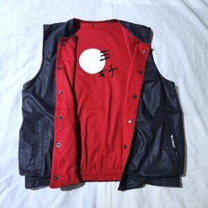Tokyu Vest Unisex Adult Reversable Blue and Red Size Small